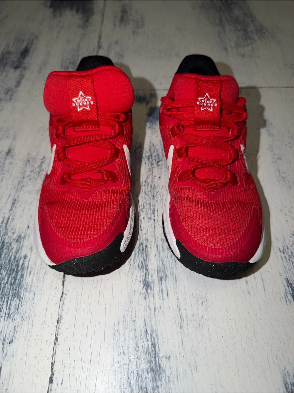 Nike Kids Red and Black Athletic Sneakers